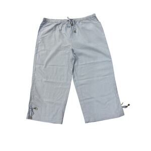 MG New York Women's Capri Pants - Light Blue Comfort -Size: 24